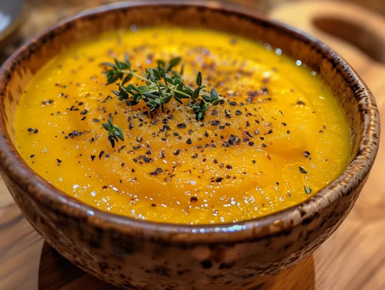 A Bowl of Butternut Squash Soup