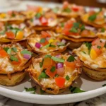 Appetizing cream cheese tortilla bites on a platter