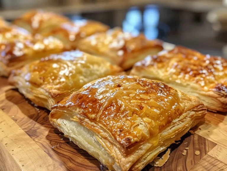 Delicious Apple and Brie Puff Pastry Bites Display