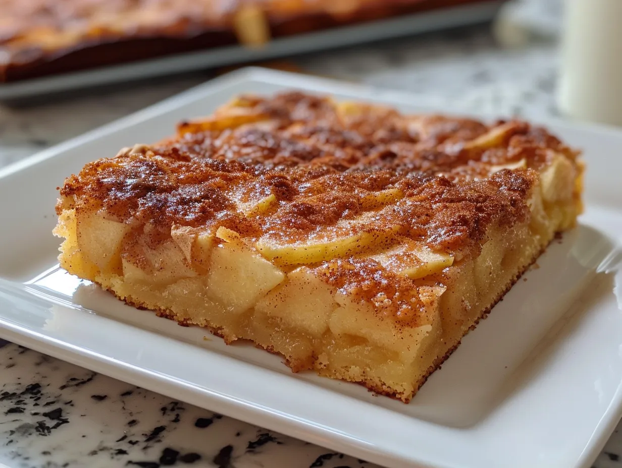 Delicious Apple Cinnamon Sheet Cake