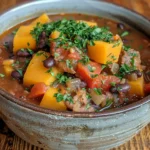 Delicious Black Bean Butternut Squash Stew