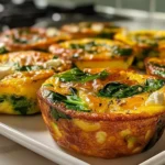 Delicious Egg Muffins with Spinach and Feta