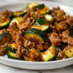 Delicious Low Carb Turkey Zucchini Skillet