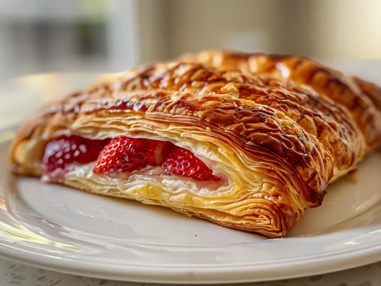 Delicious Strawberry Danish with Cream Cheese