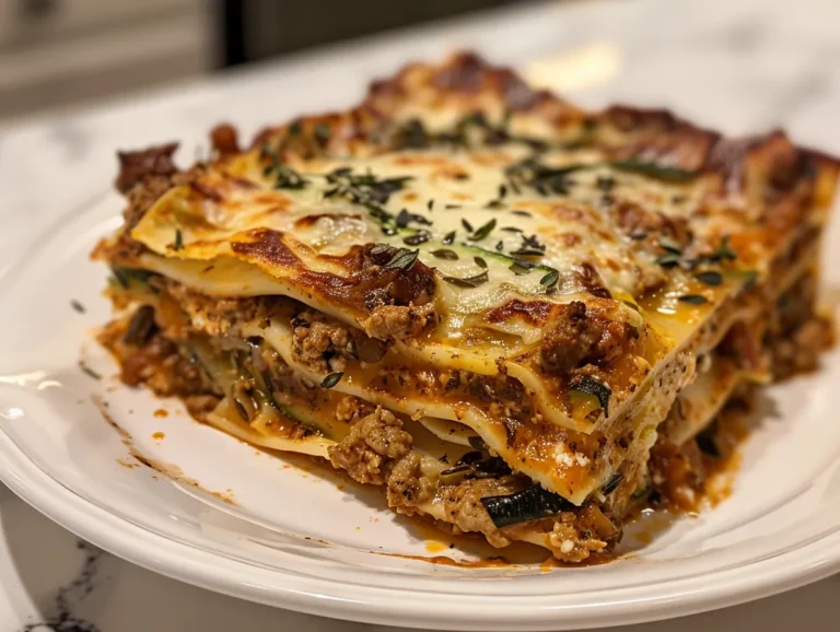 Delicious Zucchini Lasagna with Turkey