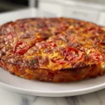 Freshly Baked Crustless Tomato Pie