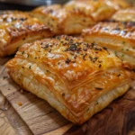 Golden Herb and Cheese Puff Pastry Bites