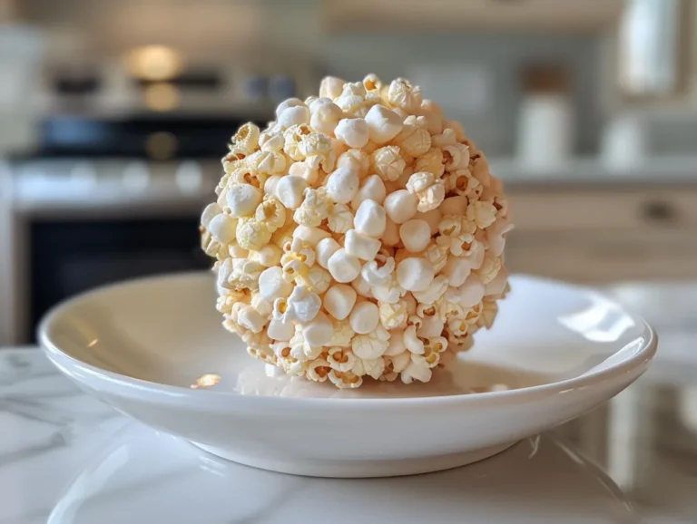 Golden Sweet Marshmallow Popcorn Balls Stacked High