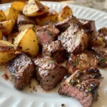 Mouthwatering Garlic Steak Bites and Potatoes