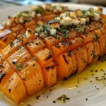 Mouthwatering Hasselback Butternut Squash with Feta
