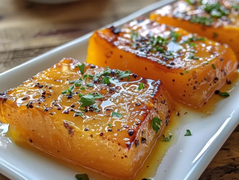 Rustic Maple Butternut Squash on Wooden Table