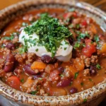 A Steaming Bowl of Vegetarian Chili