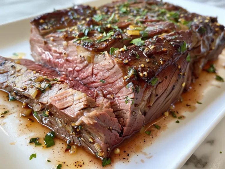 Appetizing Chuck Roast on a Plate