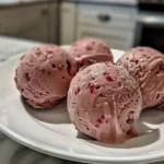 Chocolate Strawberry Frozen Yogurt Bites on a Plate
