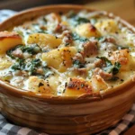 Cozy bowl of Instant Pot Zuppa Toscana Soup