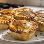 Creamy Turkey Pot Mini Pies Displayed