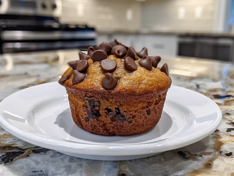 Delicious Banana Chocolate Chip Muffins Freshly Baked