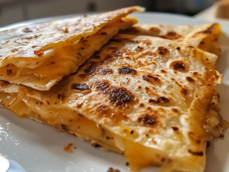 Delicious Cheese Quesadilla on a Plate