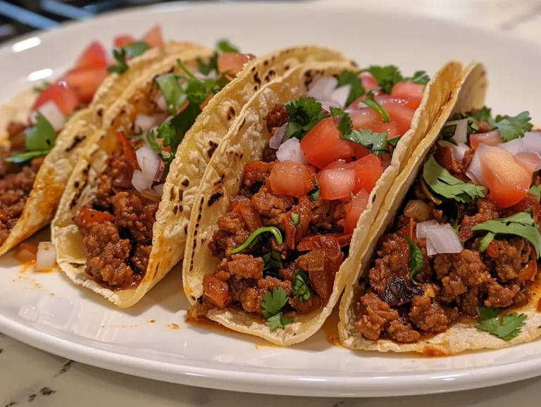 Delicious Chorizo Tacos Ready to Eat