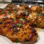Delicious Deviled Chicken Thighs on a Plate