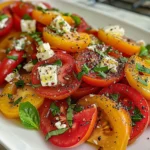 Delicious Heirloom Tomato Feta Salad