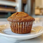 Delicious Pumpkin Muffins on a Plate