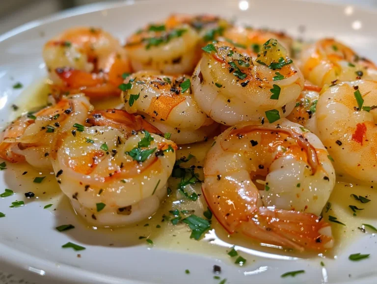 Delicious Shrimp with Garlic and Coconut Milk