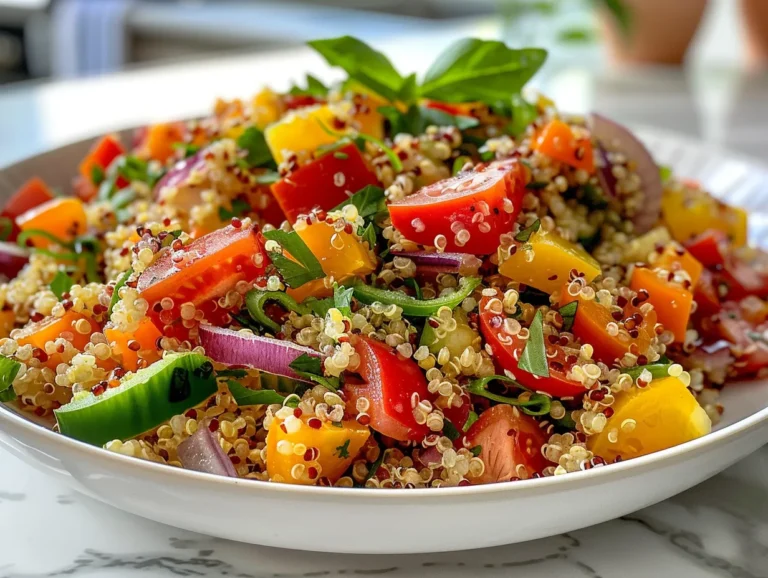 Delicious Vegetarian Quinoa Salad Bowl