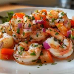 Fresh Peruvian Shrimp Ceviche Dish