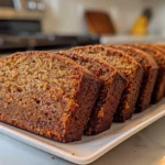 Ginger Persimmon Bread on a Wooden Board