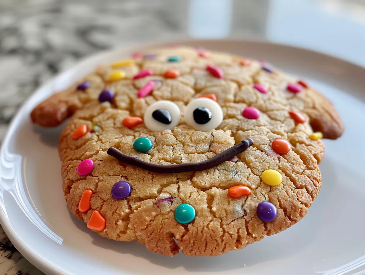 Delicious Halloween Monster Sprinkle Cookies