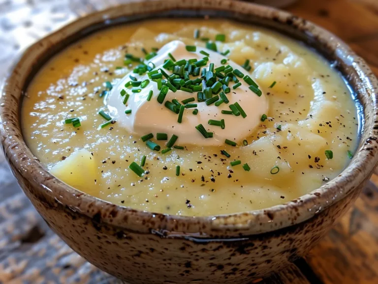 Warm and Comforting Bowl of Potato Soup