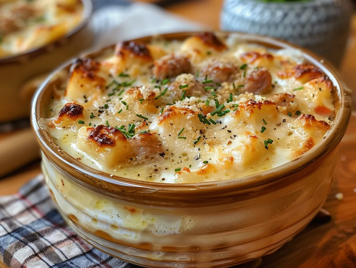 A warm bowl of White Lasagna Soup Recipe