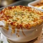 Bowl of comforting Chicken Parmesan Soup