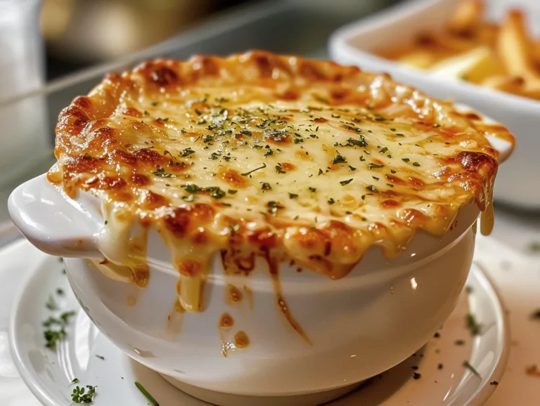 Bowl of comforting Chicken Parmesan Soup