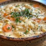 Bowl of Creamy Pasta Soup