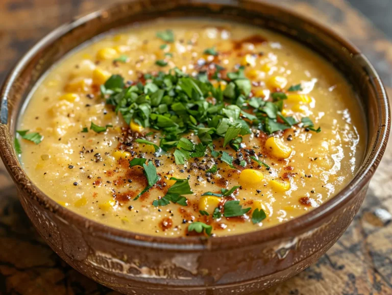 Bowl of Mexican Street Corn Soup
