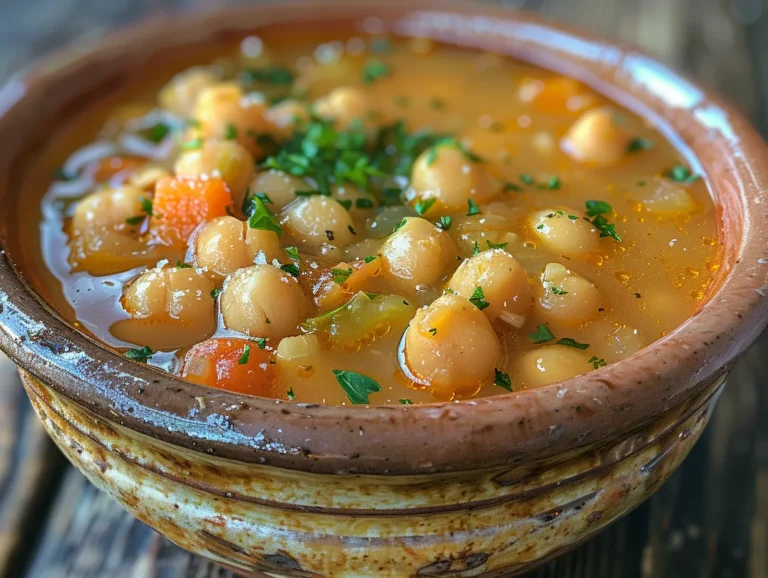 Bowl of Tuscan Chickpea Soup