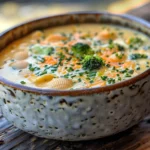 Broccoli Cheddar Soup with Shells Delight