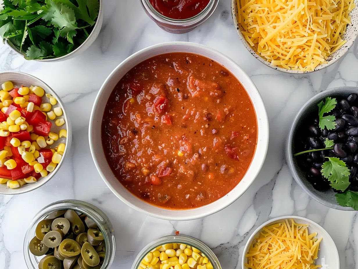 Ingredients for Chilis Chicken Enchilada Soup Recipe