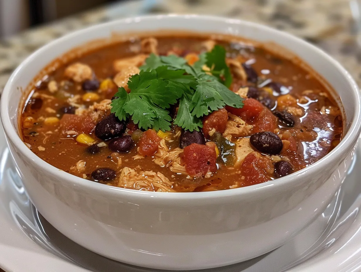 Chilis inspired chicken enchilada soup