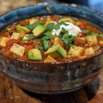 Comforting Bowl of Vegetarian Tortilla Soup