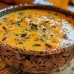 Cozy Bowl of Pumpkin Wild Rice Soup
