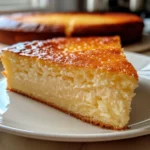 Creamy Yogurt Cake Overhead Shot