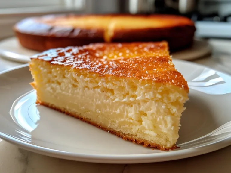 Creamy Yogurt Cake Overhead Shot