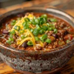 Crockpot Prime Rib Chili in a Bowl