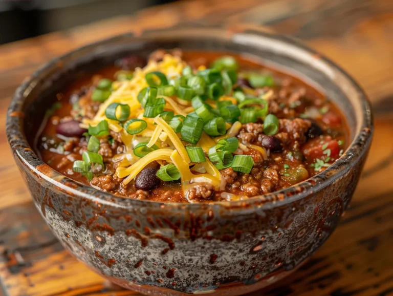 Crockpot Prime Rib Chili in a Bowl