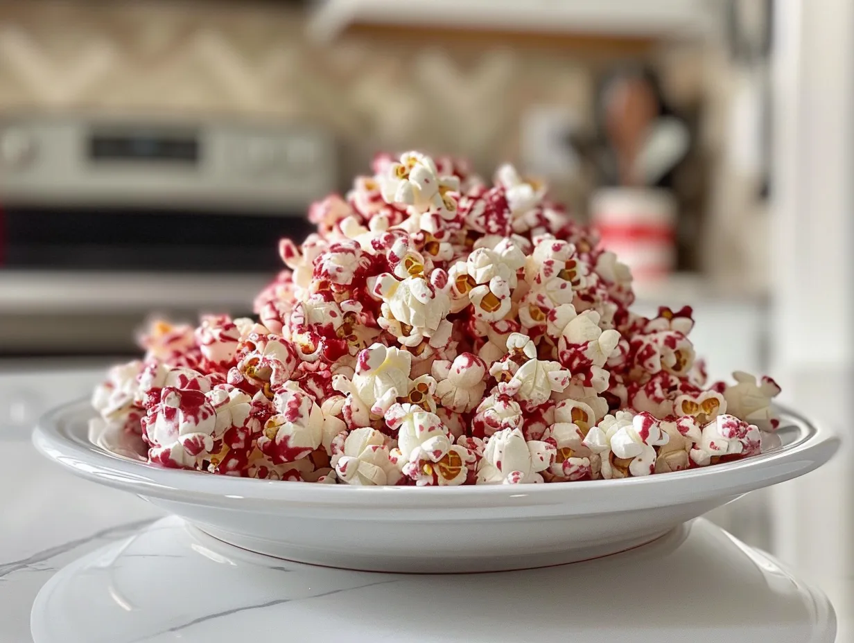 Delicious Bloody Red Velvet Popcorn
