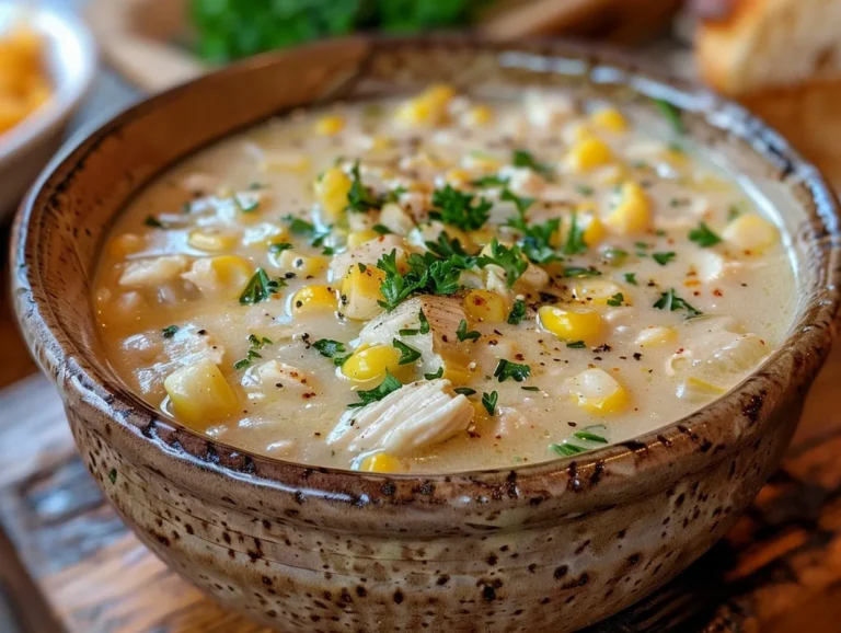 Delicious Bowl of Chicken Corn Chowder