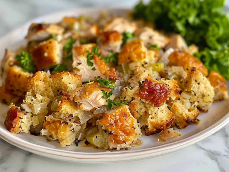 Delicious Crockpot Chicken and Stuffing